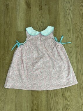 Anvy Kids Floral Cotton Peter Pan Dress Size 4T